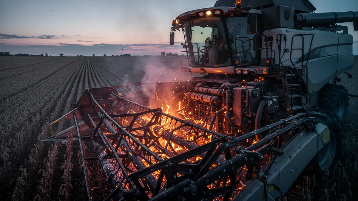 Landwirtschaft: Moderne Maschinen erhöhen Brandrisiko massiv - Foto: über boerse-global.de