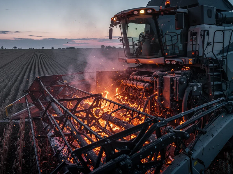 Landwirtschaft: Moderne Maschinen erhöhen Brandrisiko massiv - Foto: über boerse-global.de