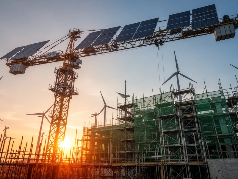 Grüne Baustoffe: Markt explodiert auf über 500 Milliarden Euro - Foto: über boerse-global.de