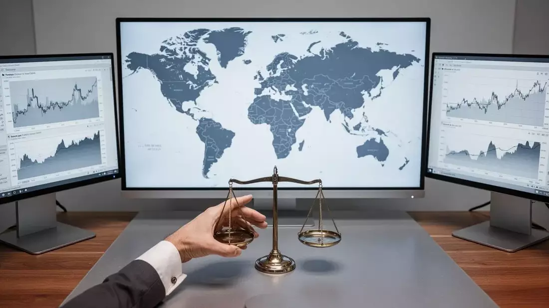 Vanguard FTSE All-World ETF: Rebalancing trifft Rotation Illustration mit AI erstellt übermittelt durch boerse-global.de