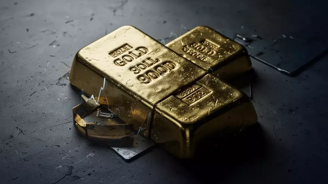 Gold: Zinsangst löst Ausverkauf aus - Bild: über boerse-global.de
