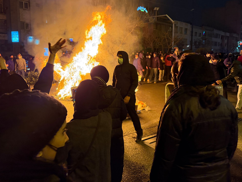 Die jüngsten Massenproteste wurden vom iranischen Staatsapparat blutig niedergeschlagen. (Archivbild) - Foto: Uncredited/UGC/AP/dpa