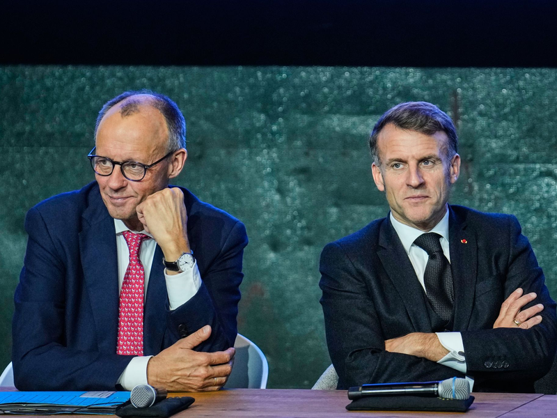 Noch gibt es keine Einigung zwischen Merz und Macron auf das Luftkampfsystem FCAS. (Archivbild) - Foto: Ebrahim Noroozi/Pool AP/dpa