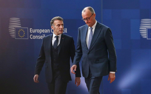 Emmanuel Macron und Friedrich Merz am 19.03.2026 - Foto: via dts Nachrichtenagentur