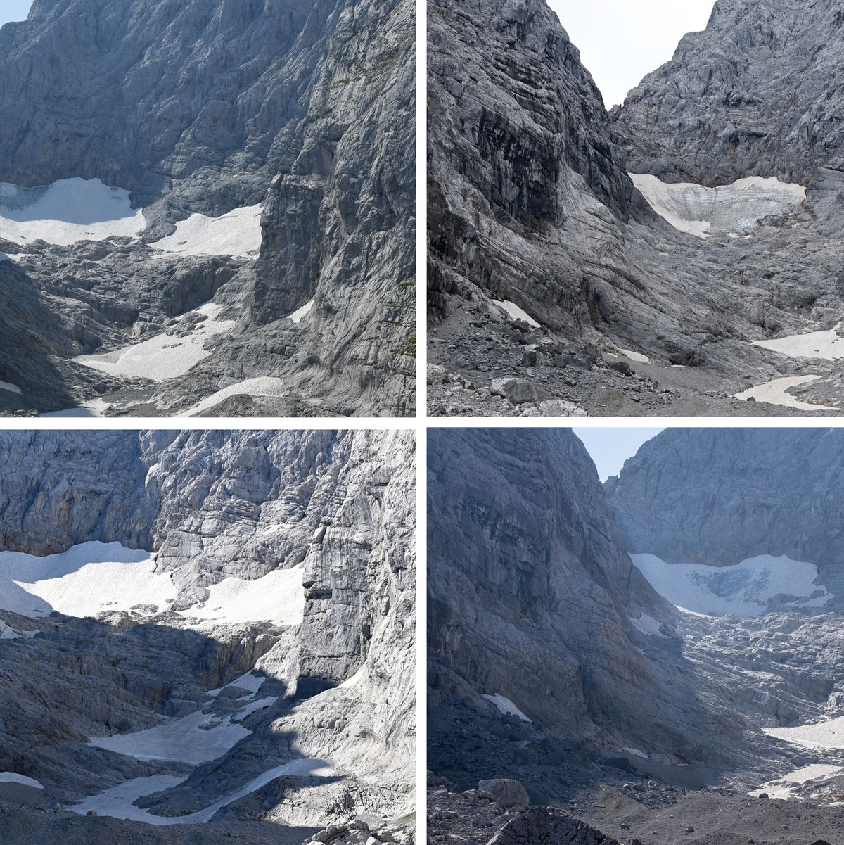 Auch der Blaueisgletscher hat den Prognosen nach nur noch wenige Jahre. (Archivbild) - Foto: Angelika Warmuth/Matthias Balk/dpa