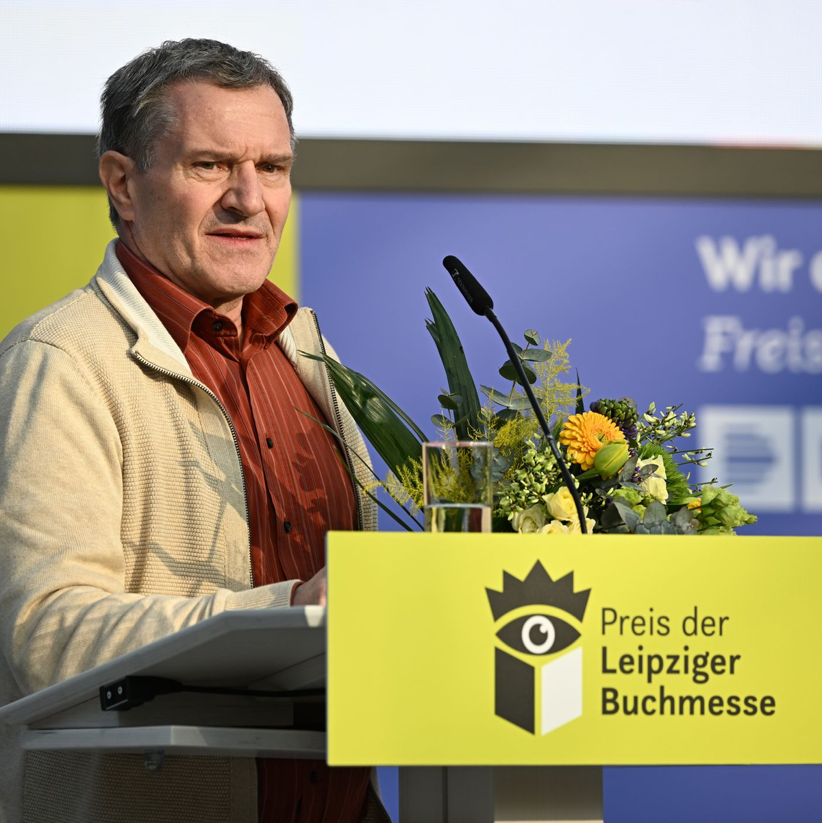 Manfred Gmeiner hat in der Übersetzer-Kategorie gewonnen.  - Foto: Hendrik Schmidt/dpa