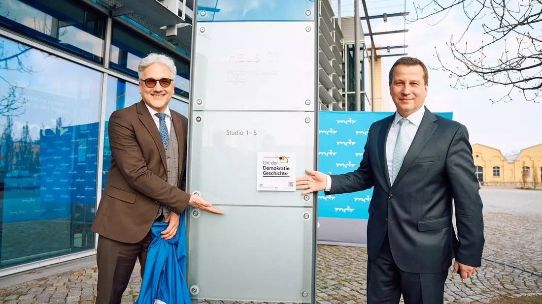 MDR als „Ort der deutschen Demokratiegeschichte“ gewürdigt - Bild: presseportal.de