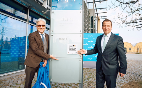 MDR als „Ort der deutschen Demokratiegeschichte“ gewürdigt - Foto: presseportal.de