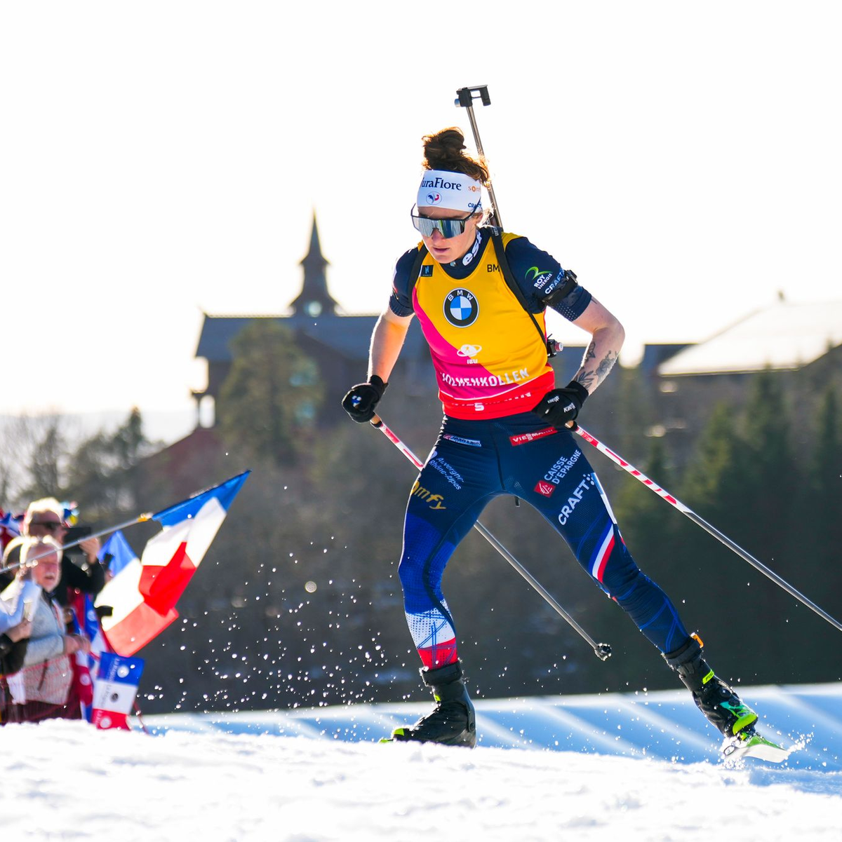 Lou Jeanmonnot gewinnt nach zweimal Olympia-Gold auch den Gesamtweltcup. - Foto: Heiko Junge/NTB/dpa