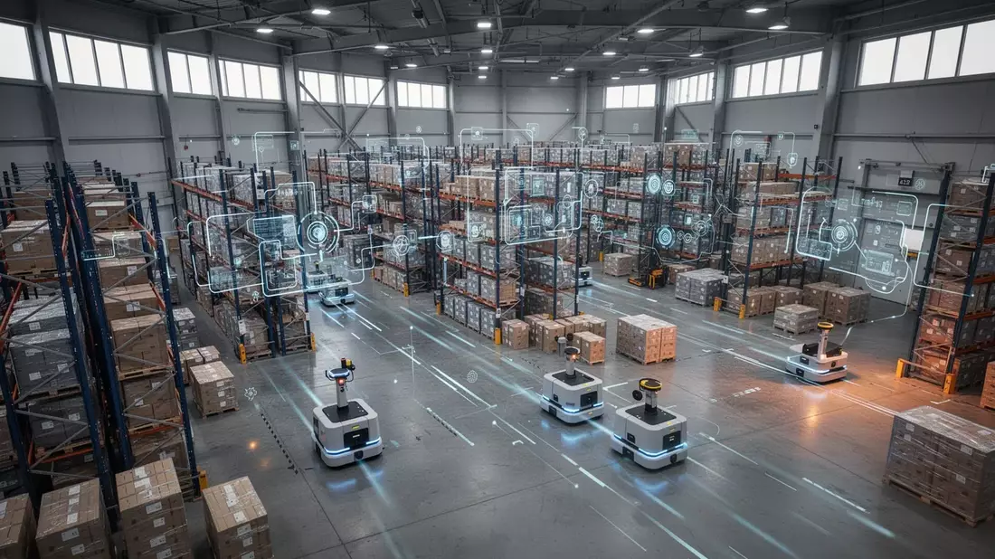 Bauindustrie setzt 2026 auf digitale Logistik-Ökosysteme Illustration mit AI erstellt übermittelt durch boerse-global.de