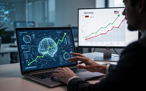 KI-Nutzung in deutschen Büros verdoppelt sich – USA brechen ein - Foto: über boerse-global.de