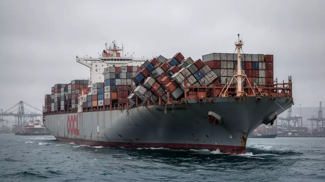 OOCL Sunflower: Container-Verlust testet neue Schiffs-Regeln - Bild: über boerse-global.de