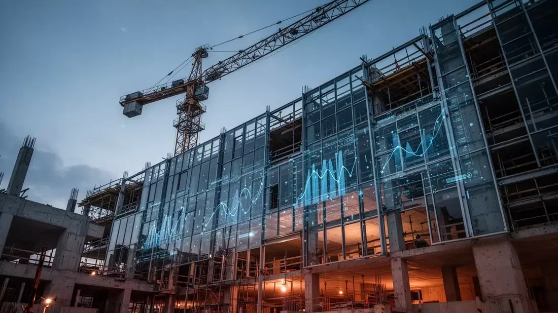 Hochtief Aktie: KI treibt Nachfrage Illustration mit AI erstellt übermittelt durch boerse-global.de