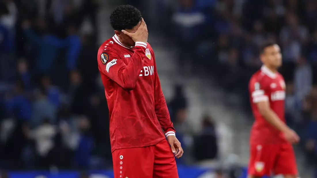 Das Europacup-Aus des VfB Stuttgart verringert die Chancen der Bundesliga auf einen zusätzlichen Champions-League-Startplatz. - Bild: Luis Vieira/AP/dpa
