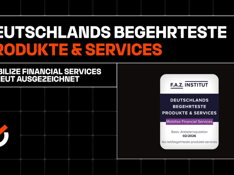 Deutschlands begehrteste Produkte & Services: Mobilize Financial Services erneut ausgezeichnet - Foto: presseportal.de