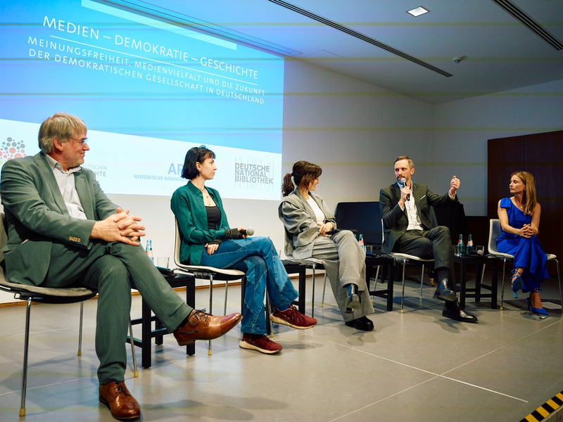 Zum Tag der Demokratiegeschichte in der Deutschen Nationalbibliothek Leipzig: Meinungsfreiheit und Medienvielfalt - hart erkämpfte demokratische Grundwerte, die es zu schützen gilt - Foto: presseportal.de