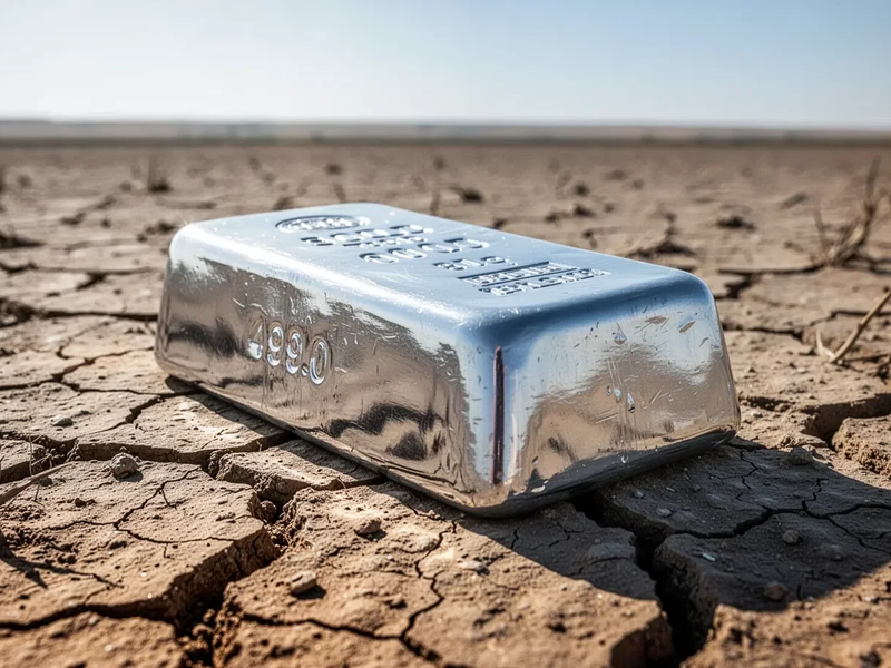 Silber: Kurseinbruch ignoriert physische Dürre - Foto: über boerse-global.de
