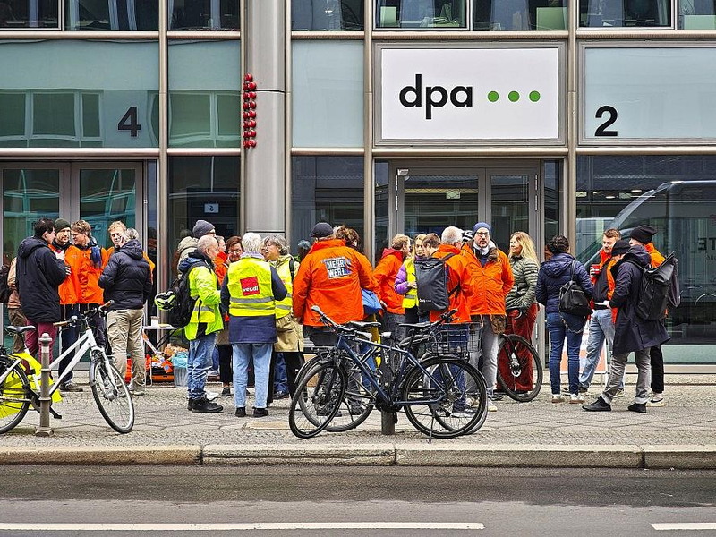 Streik bei der dpa am 20.03.2026 - Foto: via dts Nachrichtenagentur