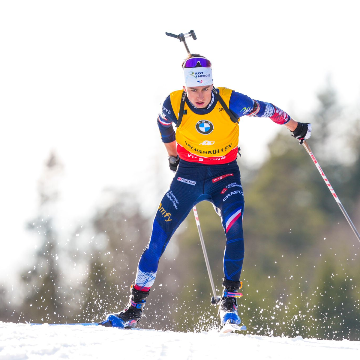 Éric Perrot sichert sich den Triumph im Gesamtweltcup. - Foto: Heiko Junge/NTB/dpa
