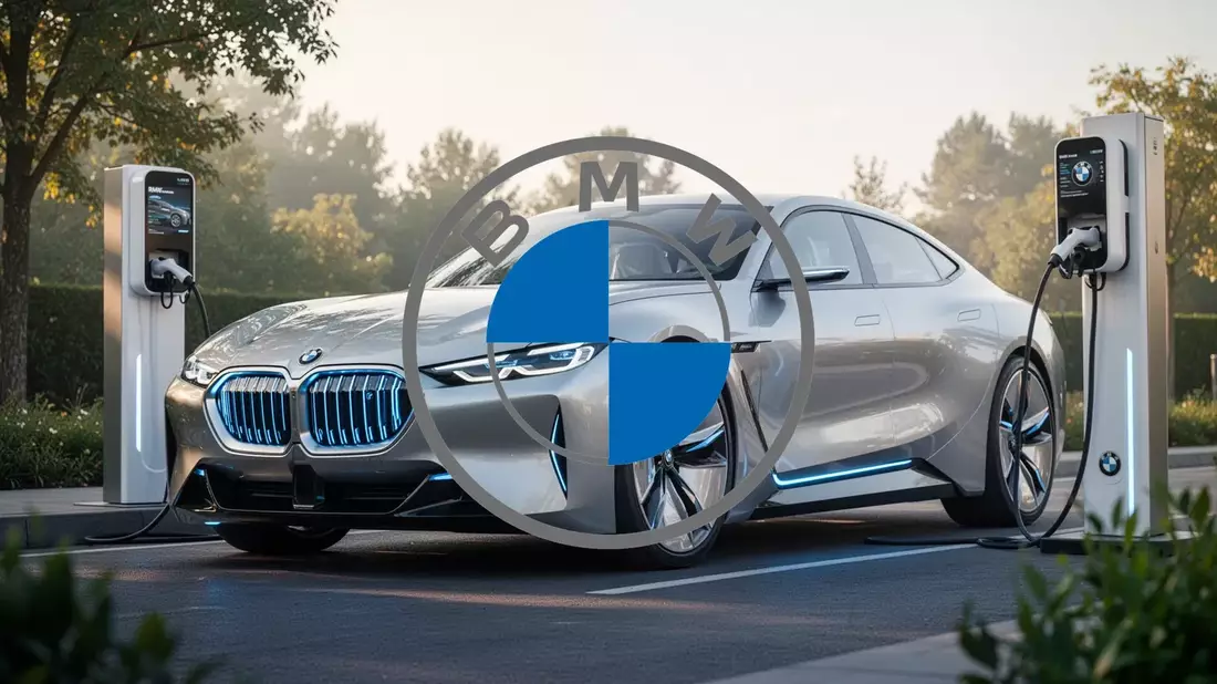 BMW Aktie: Rekordreichweite und Roboter Illustration mit AI erstellt übermittelt durch boerse-global.de