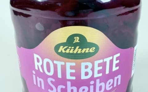 Produktrückruf Kühne Rote Bete Scheiben, 720ml im Glas: Gefahr durch Fremdkörper im Produkt - Foto: presseportal.de