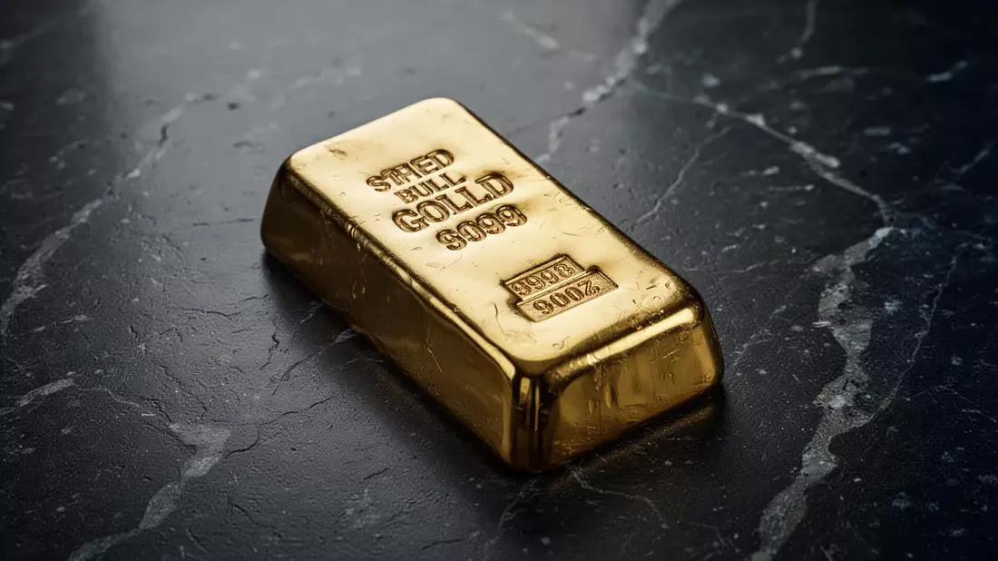 Gold: Korrektur trotz ETF-Boom Illustration mit AI erstellt übermittelt durch boerse-global.de