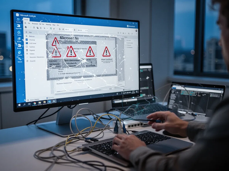 Microsoft Outlook: Störungen und verschobene Migration belasten Unternehmen - Foto: über boerse-global.de