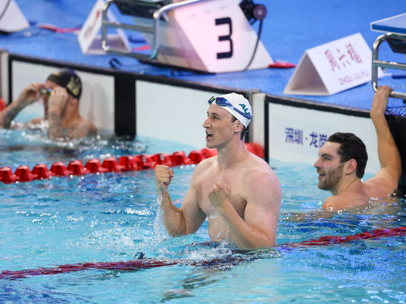 Weltrekord: Cameron McEvoy schwamm eine neue Bestmarke. - Foto: Liang Xu/XinHua/dpa