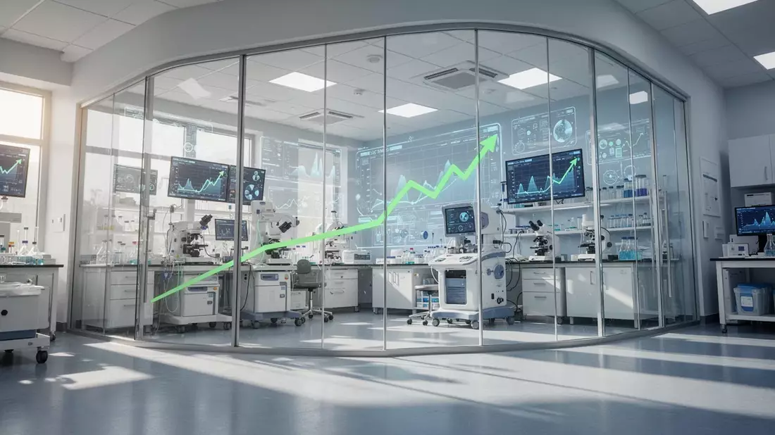 Nifty Healthcare: Starke Erholung Illustration mit AI erstellt übermittelt durch boerse-global.de