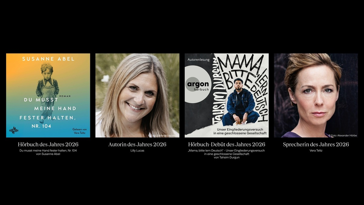 BookBeat Awards 2026: Auszeichnungen gehen an Lilly Lucas, Susanne Abel, Tahsim Durgun und Vera Teltz - Foto: presseportal.de