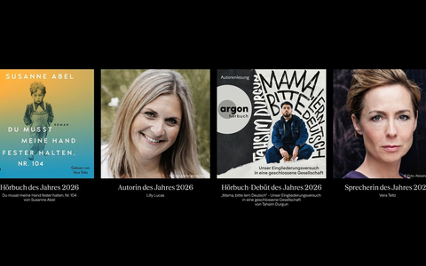 BookBeat Awards 2026: Auszeichnungen gehen an Lilly Lucas, Susanne Abel, Tahsim Durgun und Vera Teltz - Foto: presseportal.de BookBeat Awards 2026: Auszeichnungen gehen an Lilly Lucas, Susanne Abel, Tahsim Durgun und Vera Teltz - Foto: presseportal.de