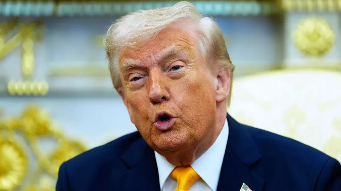 Trump sagt, die US-Kriegsziele seien fast erreicht. (Archivbild) - Bild: Alex Brandon/AP/dpa
