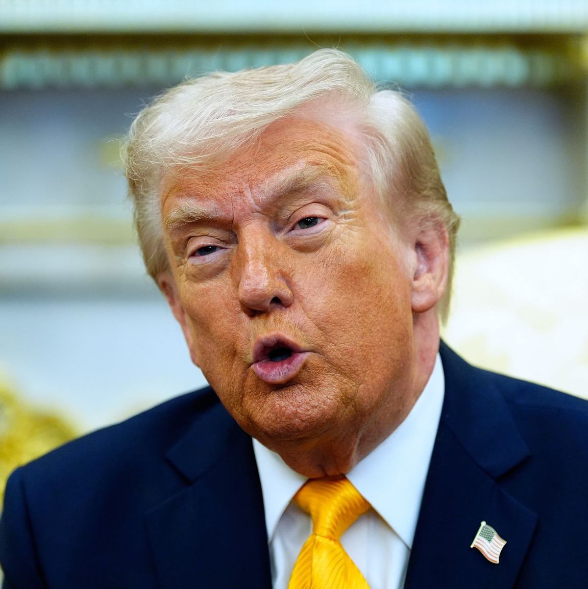 Trump sagt, die US-Kriegsziele seien fast erreicht. (Archivbild) - Foto: Alex Brandon/AP/dpa