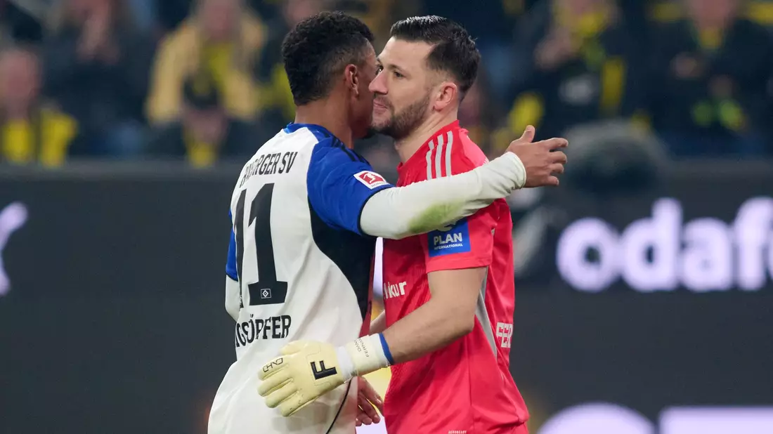 HSV-Keeper Heuer Fernandes war bester Mann bei den Gästen. - Bild: Bernd Thissen/dpa