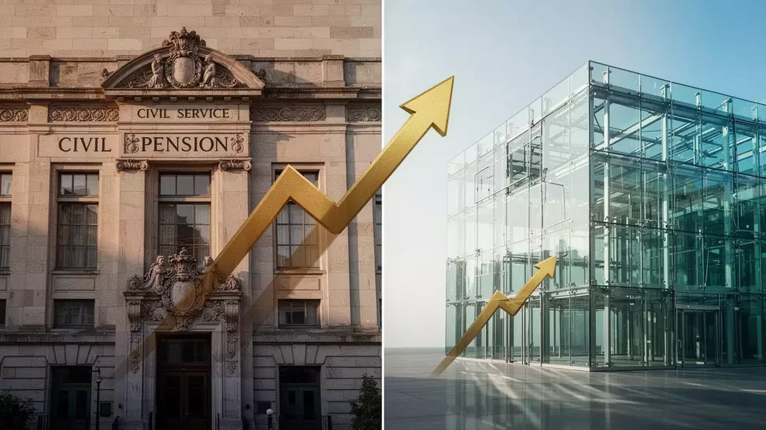 Beamtenpensionen: Kluft zu gesetzlicher Rente wächst weiter - Bild: über boerse-global.de