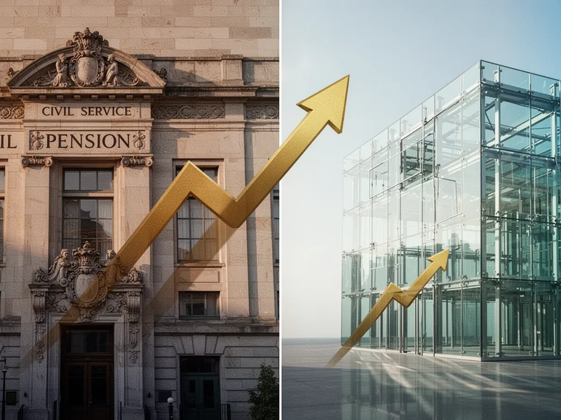 Beamtenpensionen: Kluft zu gesetzlicher Rente wächst weiter - Foto: über boerse-global.de