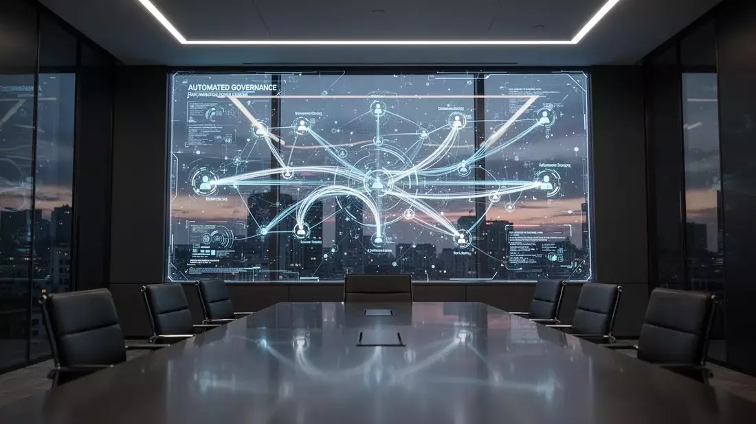 KI-gesteuerte GRC-Plattformen revolutionieren Unternehmensführung Illustration mit AI erstellt übermittelt durch boerse-global.de