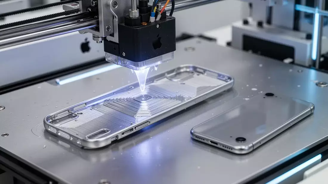 Apple druckt Smartphone-Teile aus Titan und Aluminium - Bild: über boerse-global.de