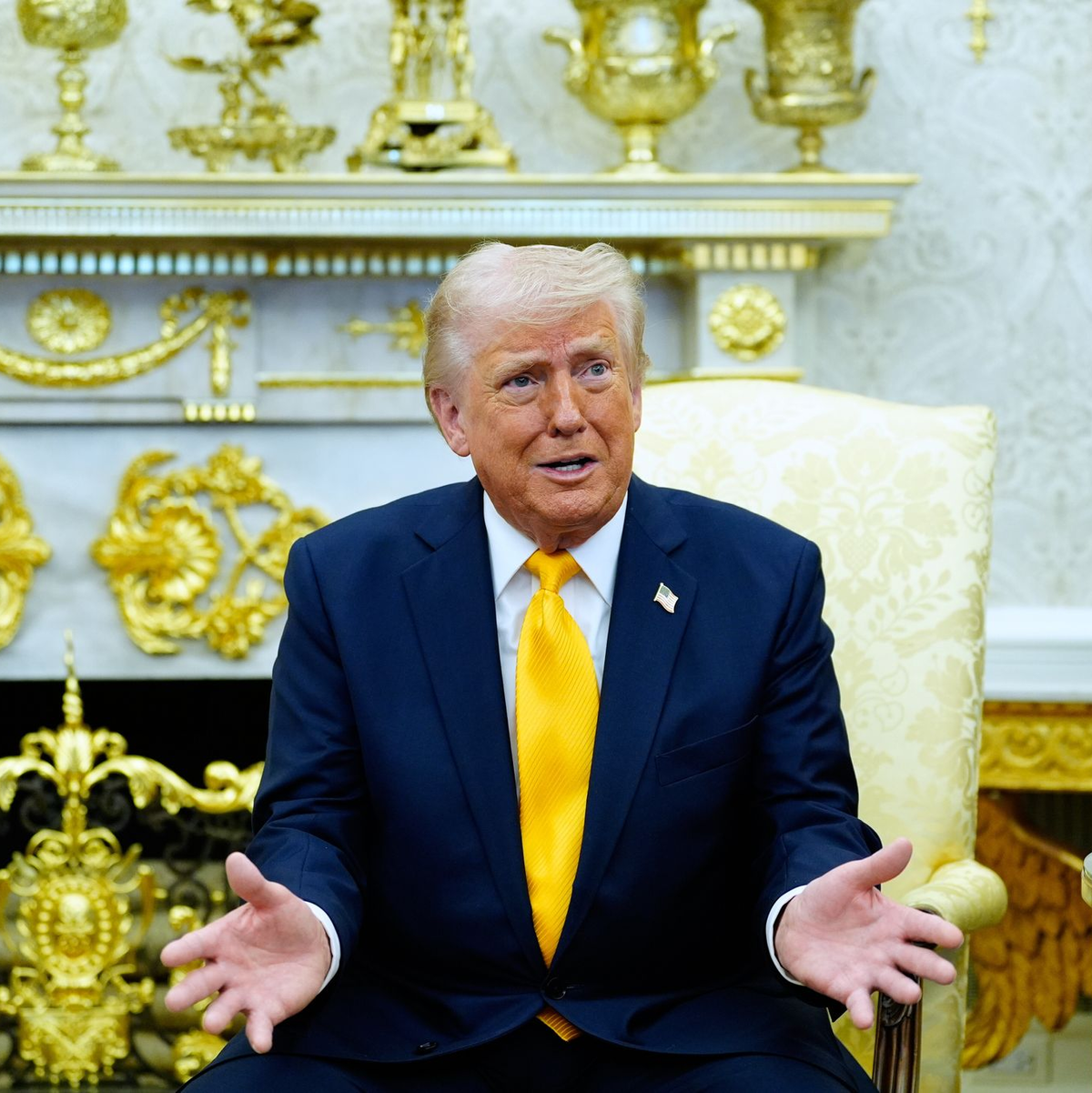 Trump sieht die Kriegsziele als bald erfüllt an. (Archivbild) - Foto: Alex Brandon/AP/dpa