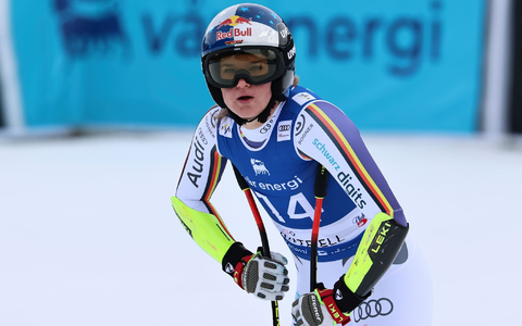 Emma Aicher verpasst beim Super-G von Kvitfjell das Podest. - Foto: Marco Trovati/AP/dpa