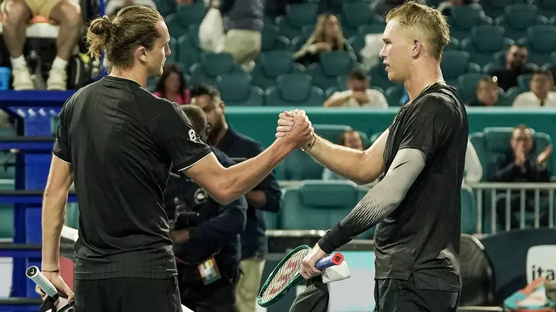 Alexander Zverev hatte bei seinem Auftaktsieg in Miami keine Probleme mit Gegner Martin Damm. - Bild: Debby Wong/ZUMA Press Wire/dpa
