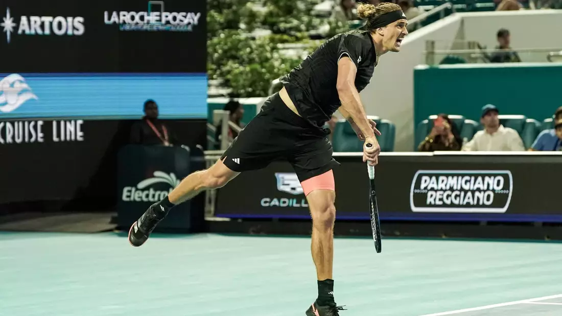 Alexander Zverev erreichte beim Turnier in Miami die dritte Runde. - Bild: Debby Wong/ZUMA Press Wire/dpa