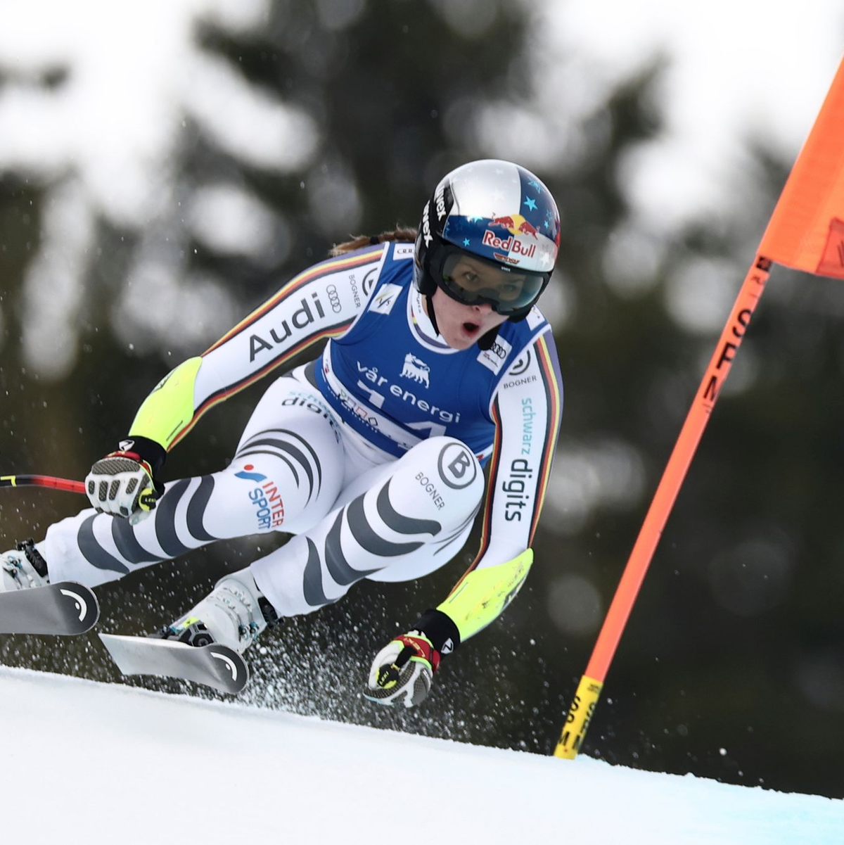 Für Deutschlands beste Alpin-Athletin reicht es zum zweiten Mal an einem Wochenende nicht zum Podest. - Foto: Gabriele Facciotti/AP/dpa