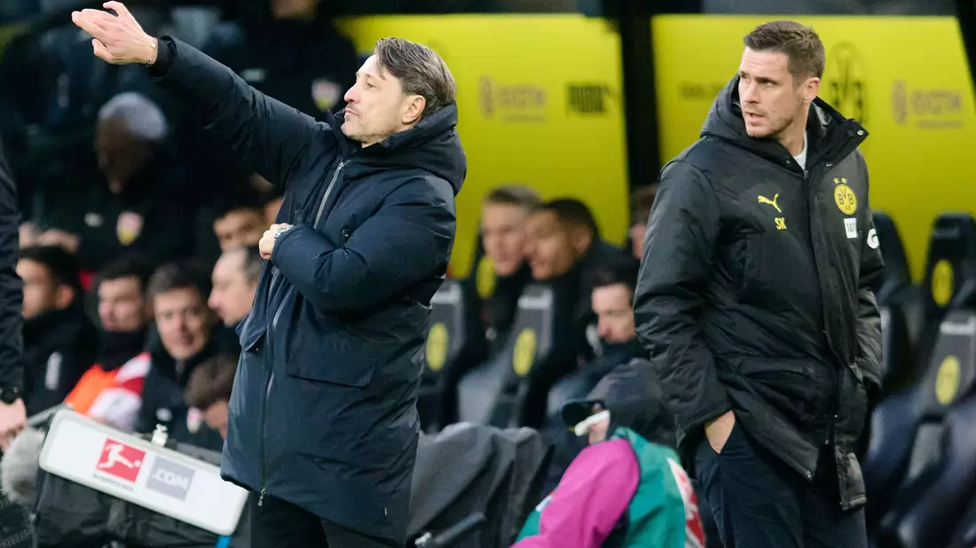 Kein BVB-Duo mehr: Trainer Niko Kovac (l) muss künftig ohne Sportdirektor Sebastian Kehl (r) auskommen. (Archivbild) - Bild: Bernd Thissen/dpa