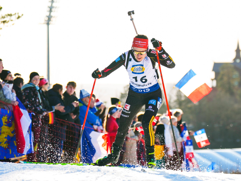 Janina Hettich-Walz auf der Strecke am Holmenkollen. - Foto: Heiko Junge/NTB/dpa