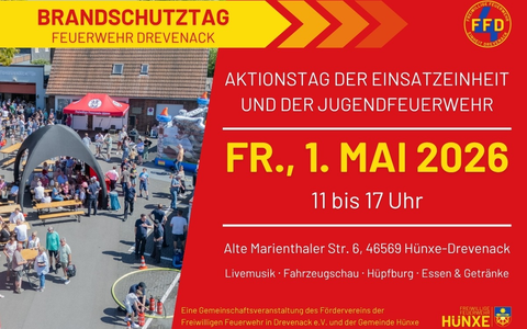 FW Hünxe: Brandschutztag der Einheit Drevenack am 1. Mai - Foto: presseportal.de