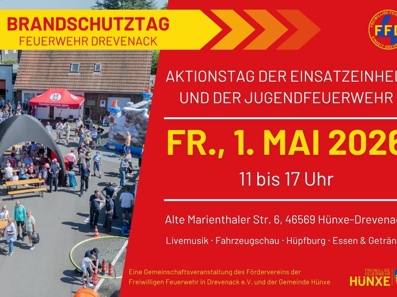 FW Hünxe: Brandschutztag der Einheit Drevenack am 1. Mai - Foto: presseportal.de