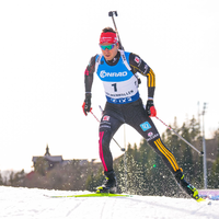 Philipp Nawrath auf der Strecke am Holmenkollen. - Foto: Heiko Junge/NTB/dpa