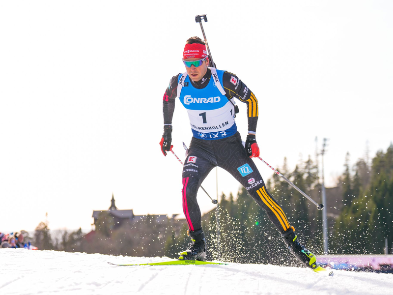 Philipp Nawrath auf der Strecke am Holmenkollen. - Foto: Heiko Junge/NTB/dpa