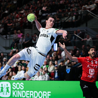 Miro Schluroff gab im März 2025 sein Debüt im DHB-Team. - Foto: Sina Schuldt/dpa
